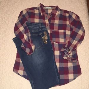 NWOT Maurices Plaid Button-Down 💟